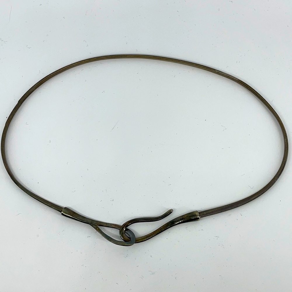Vintage Skinny Metal Stretch Belt